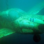 Flugzeug, Tauchen im Kreidesee Hemmoor