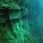 Steilwand, Tauchen im Steinbruch Pretzien, Tauchen in Sachsen-Anhalt