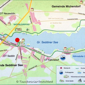 Karte Großer Seddiner See