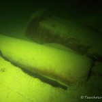 Werbellinsee, Kaffenkahnwrack "Kap Horn", Maststuhl, Tauchen im Werbellinsee, Tauchen in Brandenburg