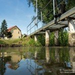 Einstieg, Esox lucius, Flusstauchen, Tauchen in der Spree, Tauchen in Brandenburg