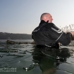 Werbellinsee, Dornbusch, Eistauchen im Werbellinsee, Tauchen in Brandenburg