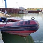 Schlauchboot, Tauchen im Bergbausee, Tauchen im Zwenkauer See, Tauchen in Sachsen