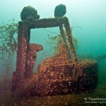 Gabelstapler, Tauchen im Cospudener See, Tauchen in Sachsen